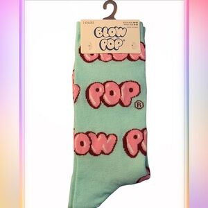 ™ Mint & Pink Logo Socks